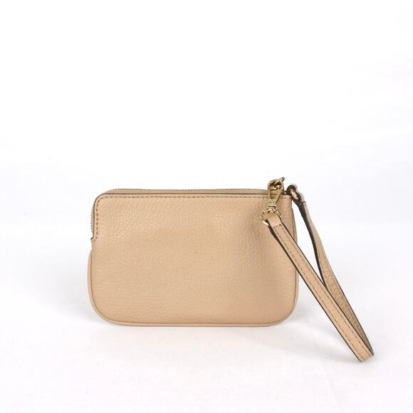 Michael Kors Jet Set Wristlet Wristlet – Truffle Beige Leather, Gold Zip - Picture 2 of 6